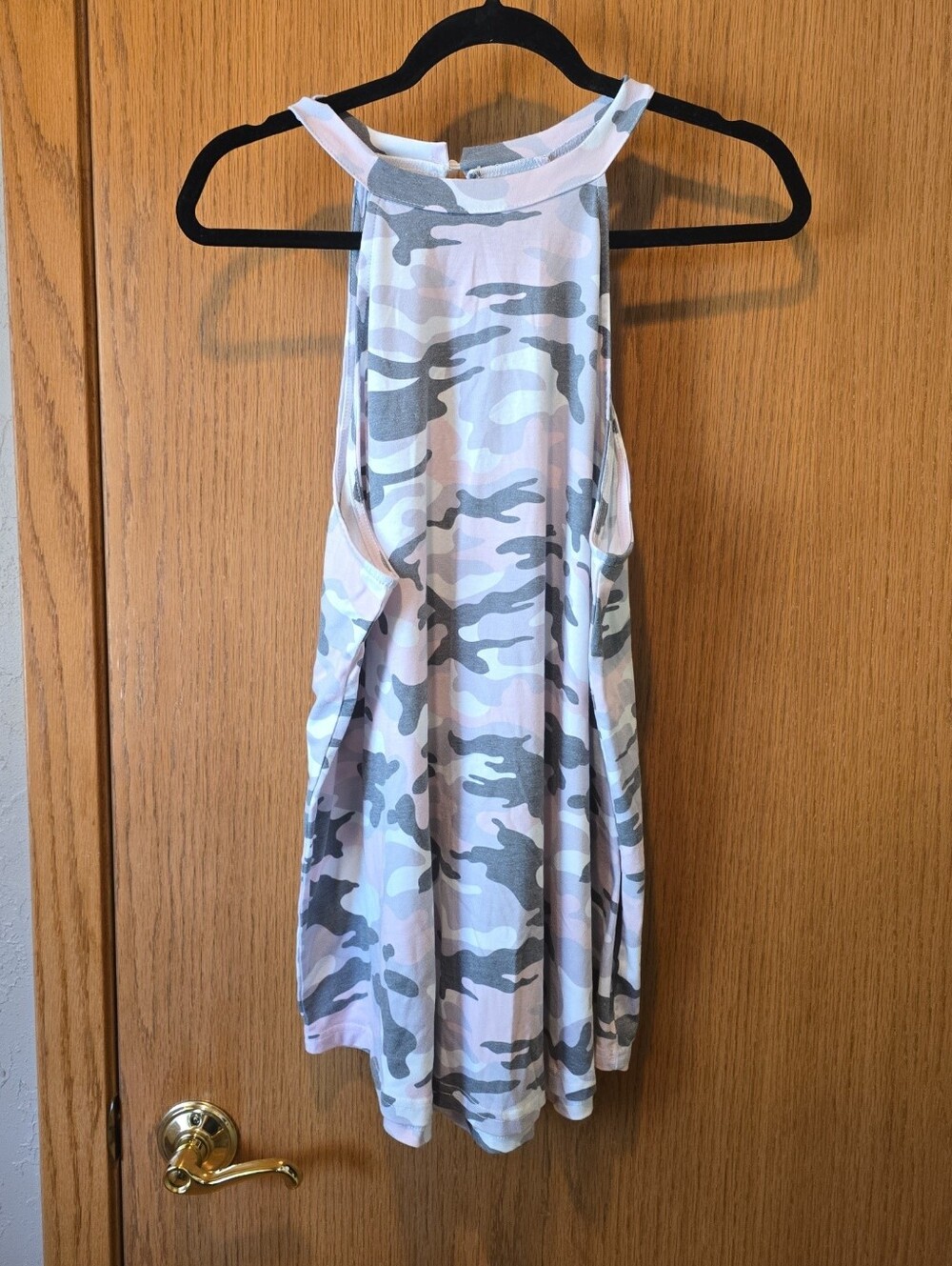 2XL Pink Gray White Camo Tank Worn Once